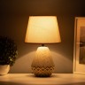Лампа настольная "Виктория" 1хЕ14 40Вт бежевый 20х20х32см