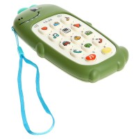 Музыкальный телефон детский «Милый дракончик», звук, цвет зелёный