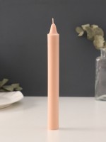 Ароматическая свеча парафиновая хозяйственная, 2.4×21 см, 80 г, ваниль