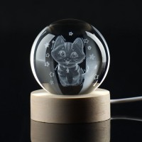 Светильник ночник «Котик», d = 6 см