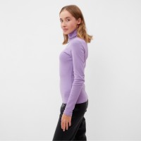 Водолазка женская MINAKU: Basic line цвет лиловый, размер 50