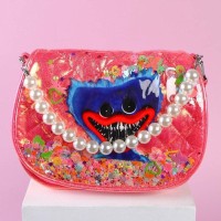 Сумка дет ХВ L-б/н, 16*6*12, отдел на молнии, рег ремень, ярко розовый МИКС