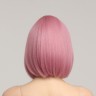 Парик искусственный, с чёлкой, имитация кожи, 30 см, 160 гр, цвет пепельно-розовый(#SHT608)