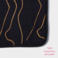 Коврики для ванной и туалета Доляна Lightning, 2 шт., 40×50 см, 50×80 см