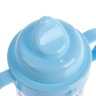Поильник детский с твёрдым носиком «Джентльмен», с ручками, 150 мл, цвет голубой