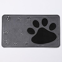 Коврик придверный Доляна «Лапка», 40×70 см, МИКС