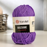 Пряжа "Macrame Макраме" 100% полиэстер 130м/90гр (161 лиловый)