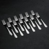 Вилка столовая «Рапсодия», h=20 см, толщина 2 мм, цвет серебряный