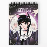 Скетчбук А6, 40 л. 100 г/м «Аниме девочка»