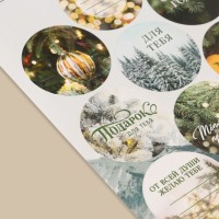 Наклейки бумажные «Подарок для тебя», на подарки, 14 × 21 см