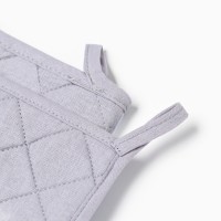 Набор кухонный Доляна "Волшебство": варежка 20х28 см, прихватка 17х17 см, 35% хл, 65% пэ