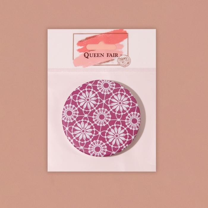 Зеркало складное «Кружево», d 7,5 см, рисунок МИКС