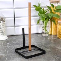 Подставка под бумажные полотенца Доляна, 30×15×15 см, цвет чёрный