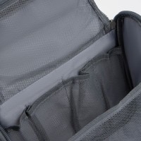 Косметичка-несессер на молнии, с ручкой, цвет серый