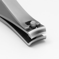 Кусачки-книпсер маникюрные, 6 см, на блистере, цвет матовый серебристый, 3018S