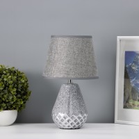 Лампа настольная "Виктория" 1хЕ14 40Вт серый 20х20х32см