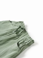 Шорты из муслина для девочек KAFTAN, рост 140 см, зелёные