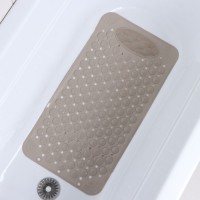 Коврик противоскользящий в ванну на присосках Доляна «Дороти», 35×68 см, бежевый