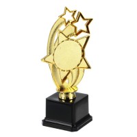 Кубок, наградная фигура «Звезды», подставка пластик черная, 22 см