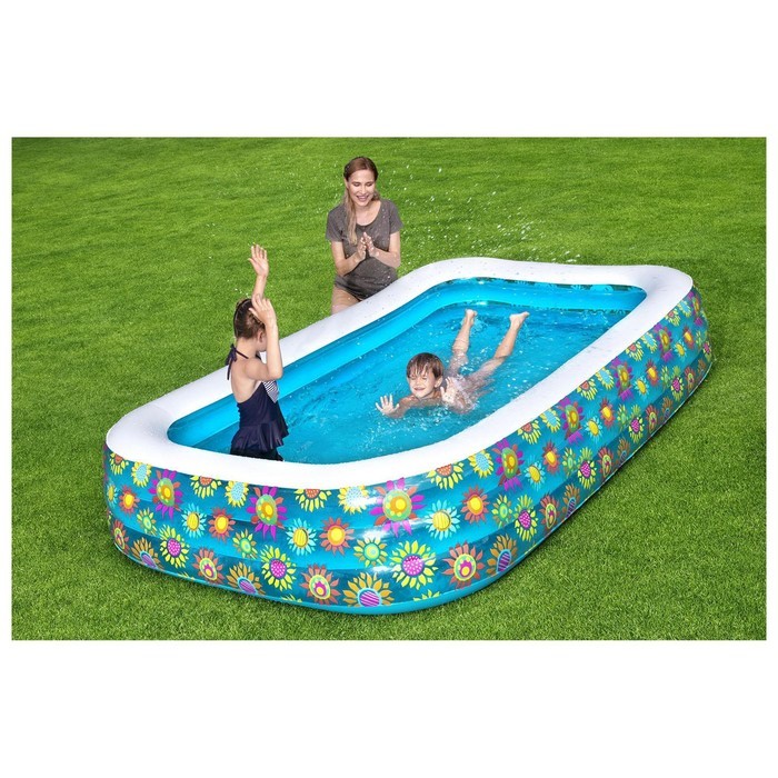 Бассейн надувной «Цветочный мир», 305 х 183 х 56 см, от 6 лет, 54121 Bestway