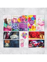 Набор конвертов для денег "Волшебное поздравление" 10шт