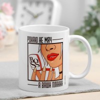 Кружка "Таня" девушка с зеркалом, 320 мл