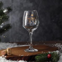 Бокал для вина новогодний «Блистай», 350 мл