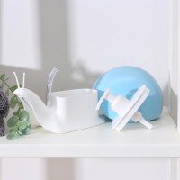 Дозатор для мыла Доляна «Улитка», 120 мл, чёрный