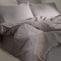 Пододеяльник SL Home "Деним" 180*220 см, цв.серый, 100% жатый хлопок