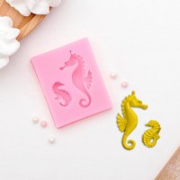 Молд «Морские коньки», 6,3×5 см, цвет МИКС