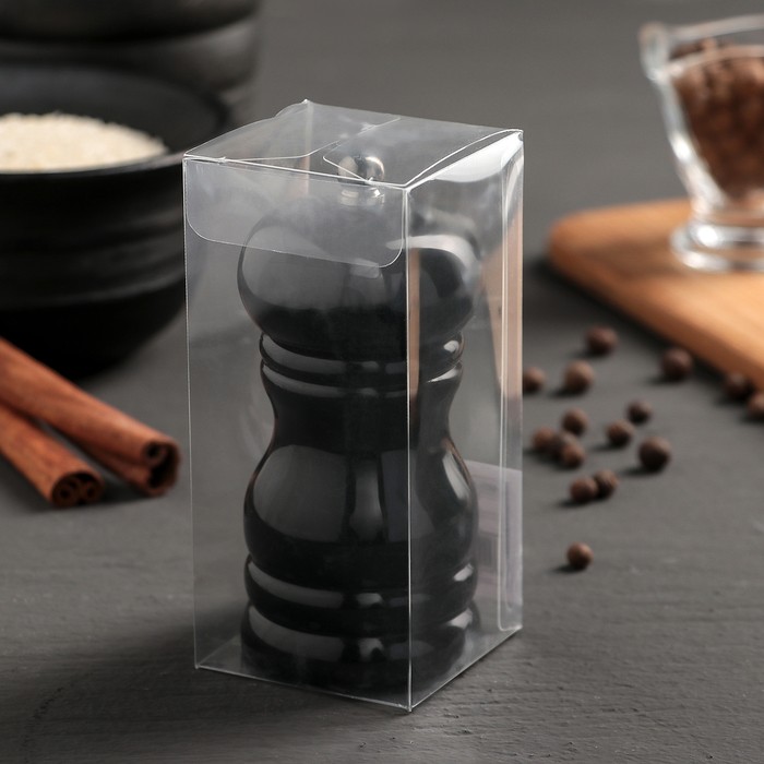 Мельница для соли и перца «Краски», 11 см, цвет чёрный