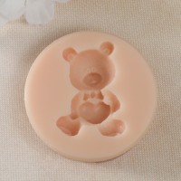 Молд силикон "Мишка с сердечком" 4,3х3х1,3 см