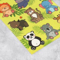 Наклейки бумажные «Джунгли», c раскраской на обороте, 11 × 15,5 см