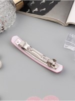 Набор для волос QF «Лилит», 10 резинок 6.5 см, заколка-автомат 9 см, чёрный, бордовый