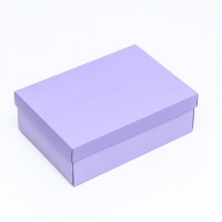 Коробка подарочная складная, упаковка, «Лавандовая», 21×15×7 см
