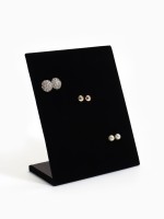 Подставка под серьги QF 5 рядов, цвет чёрный, 30 пар 20×10×24 см