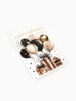 Открытка «С днём рождения», тиснение, 12×18 см