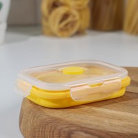 Контейнер складной «Коста», 1 л, 17,8×11,5×6,5 см, с крышкой, цвет МИКС