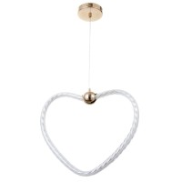 Светильник BayerLux "Сердце" LED 36Вт золото 46х6х35-120 см