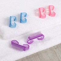 Щётки для маникюра/педикюра, 2 шт, 6,5 × 1,3 см, цвет МИКС