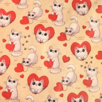 Бумага упаковочная крафтовая «Моему сердечку», 50×70 см