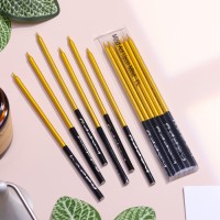 Свечи в торт «Праздник», 6 шт., 14.5 см, золото с чёрным