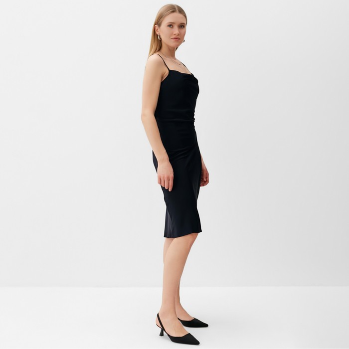 Платье женское мини MINAKU: Casual Collection цвет черный, размер 42