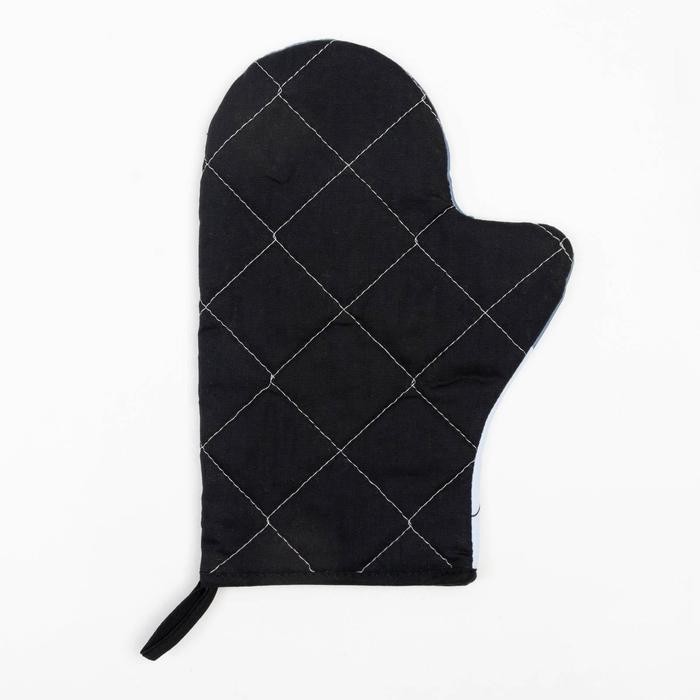 Варежка-прихватка новогодняя "Merry Xmas" 20х27см,100% п/э,ватин 250г/м2