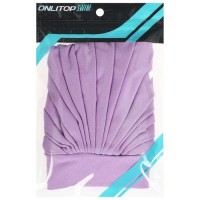 Шапочка для плавания объёмная тканевая с подкладом, цвет сиреневый, обхват 54-60 см