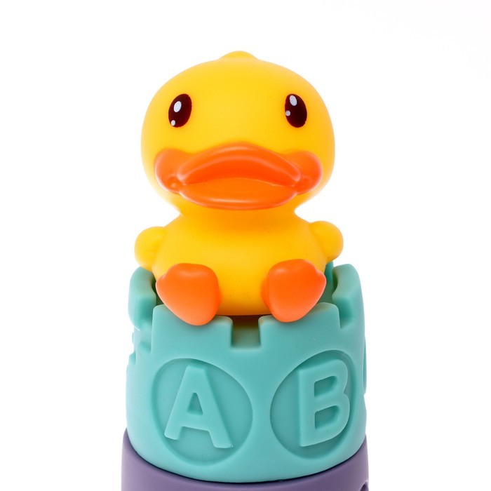 Мягкая пирамидка «Башенка с уточкой», 7 предметов