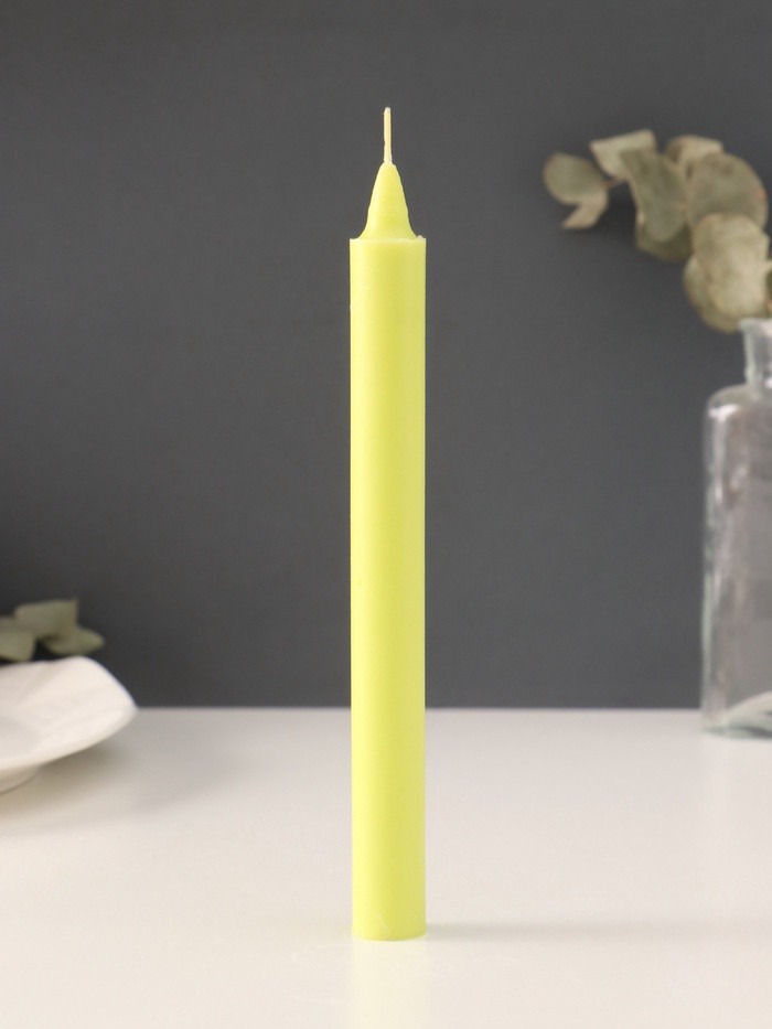 Ароматическая свеча парафиновая хозяйственная, 2×19 см, 55 г, жасмин