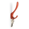 Крючок мебельный CAPPIO HEEL LIGHT, двухрожковый, цвет кирпичный