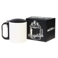 Термокружка, 180 мл, Туризм "Мастер К", сохраняет тепло 2 ч, 8.5 х 6.8 см, белая