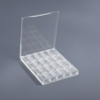 Органайзер для хранения мелочей, 20 ячеек, 14.5×12.5×1.7 см, прозрачный